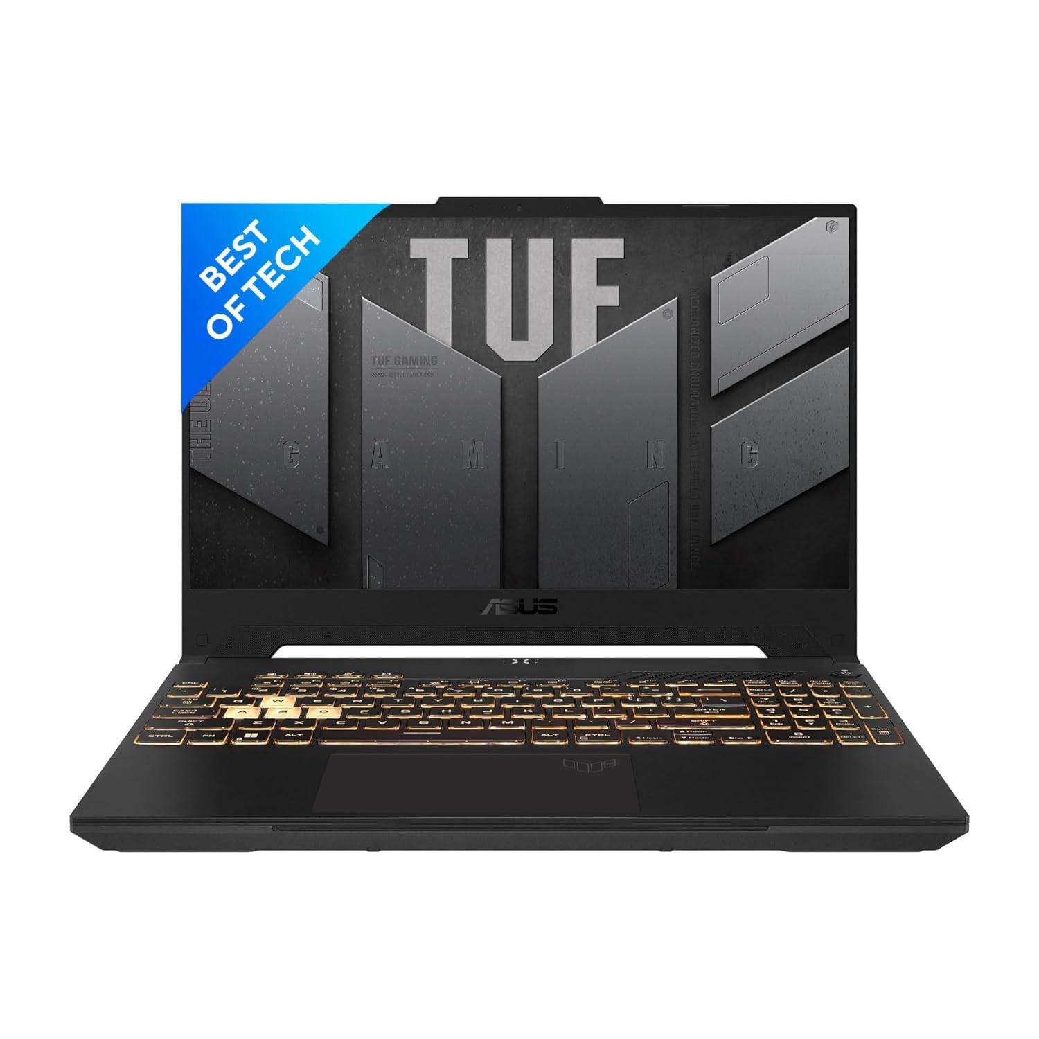 ASUS TUF15 GAMING LAPTOP FX577ZC-HN192WS CORE I7-12700H/ RTX3050- 4GB/ 16GB (2 X 8GB)/ 1TB SSD/ 15.6 FHD-144Hz/ Backlit KB- 1 Zone RGB/ 90Whr/ WIN 11/ Office H&S 2021/ / Mcafee(1 Year)/ 1A-MECHA GRAY